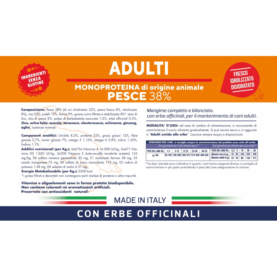 Vet Line Adulti Pesce 3kg Vet Line Adulti Pesce 3kg